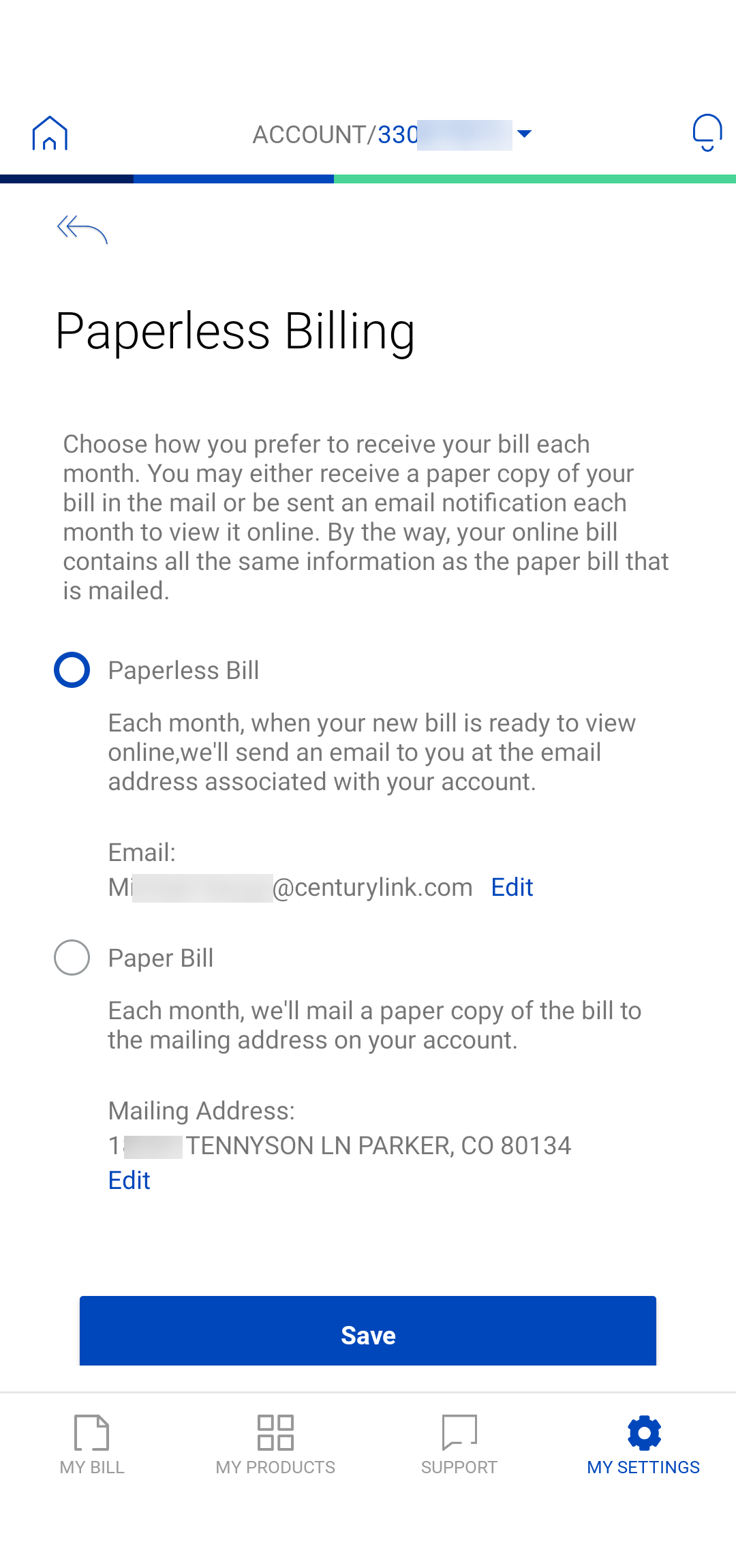 Paperless Billing Sign Up Brightspeed